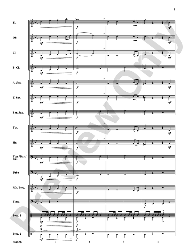 Christmas Holiday March - Concert Band Conductor Score & Parts (Digital Download)