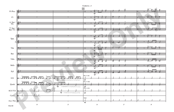 El Tiburon – Marching Band Conductor Score & Parts (Digital Download)