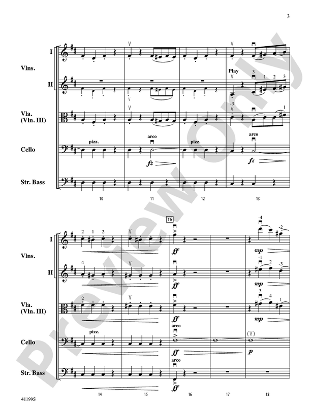 Highlights from Pique Dame – String Orchestra Conductor Score & Parts (Digital Download)