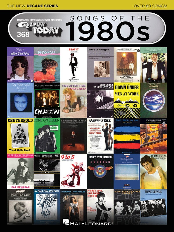 Songs of the 1980s - EZPlay Piano - Hal Leonard 159574