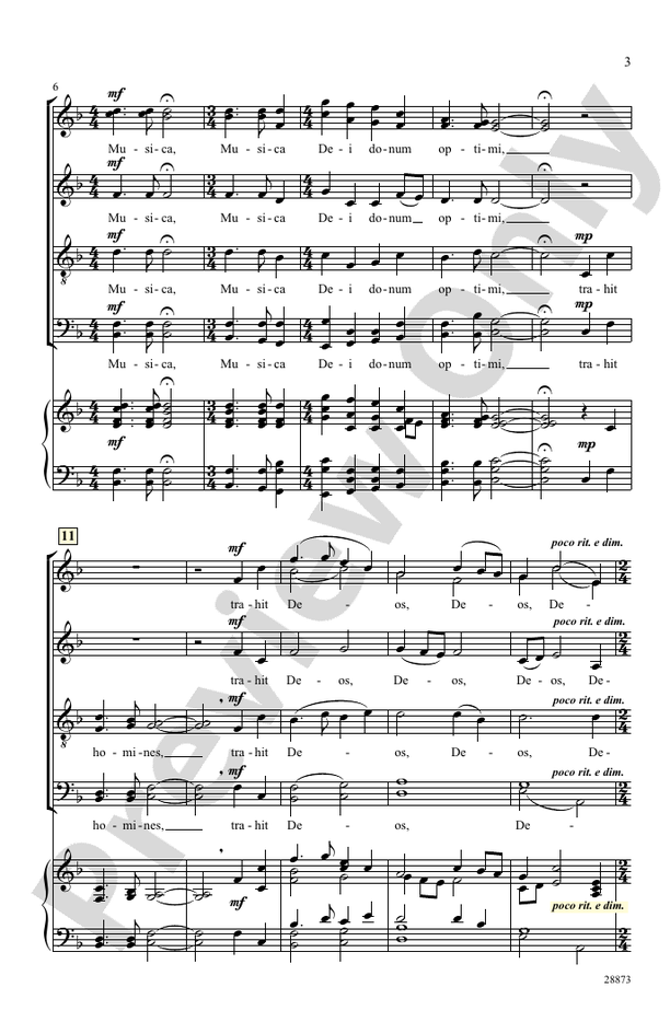Musica – SATB a cappella Choral Octavo (Digital Download)