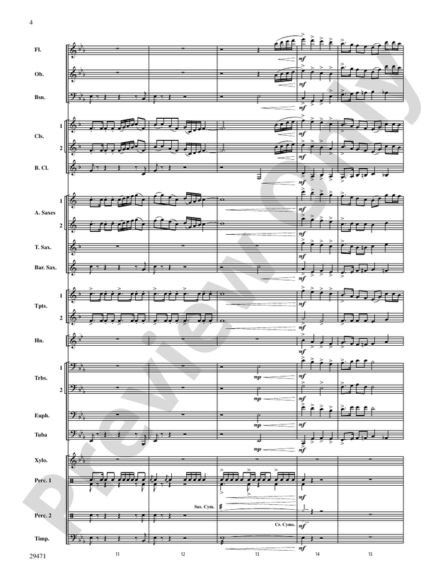 Kensington Square - Concert Band Conductor Score & Parts (Digital Download)