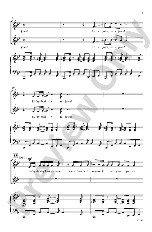 Everybody Rejoice (from The Wiz) – 2-Part Choral Octavo (Digital Download)