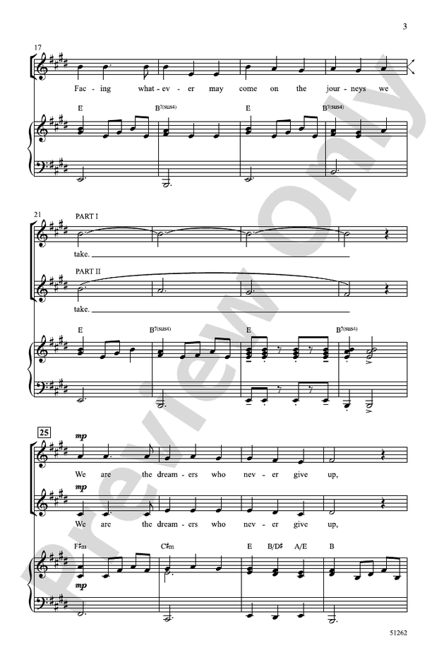 We Are the Dreamers - 2 Part Treble Choral Octavo (Digital Download)