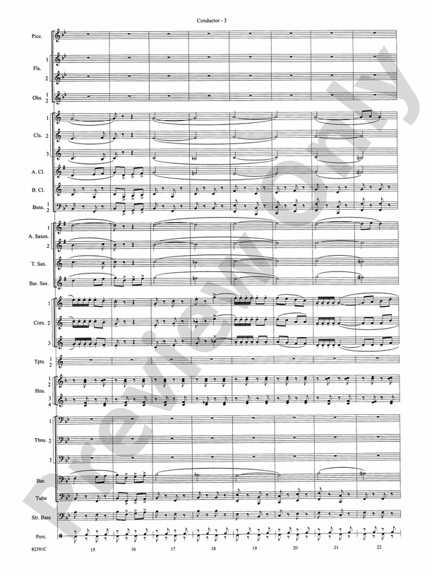 Bugler's Holiday (with Cornet Trio) - Concert Band Conductor Score & Parts (Digital Download)