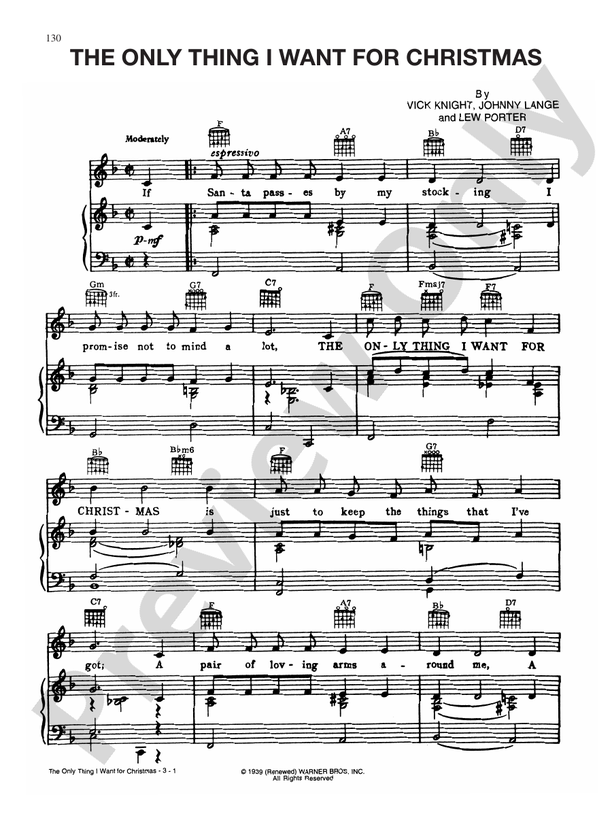 The Only Thing I Want for Christmas - PVG - Vick Knight (Digital Download)