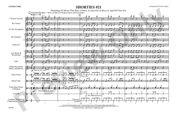 Shorties #21 – Marching Band Conductor Score & Parts (Digital Download)