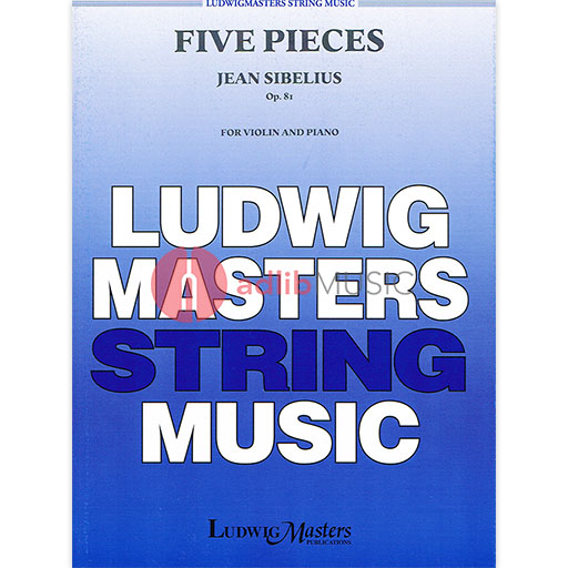 PIECES 5 OP 81 FOR VIOLIN/PIANO - SIBELIUS - VIOLIN - MASTERS MUSIC