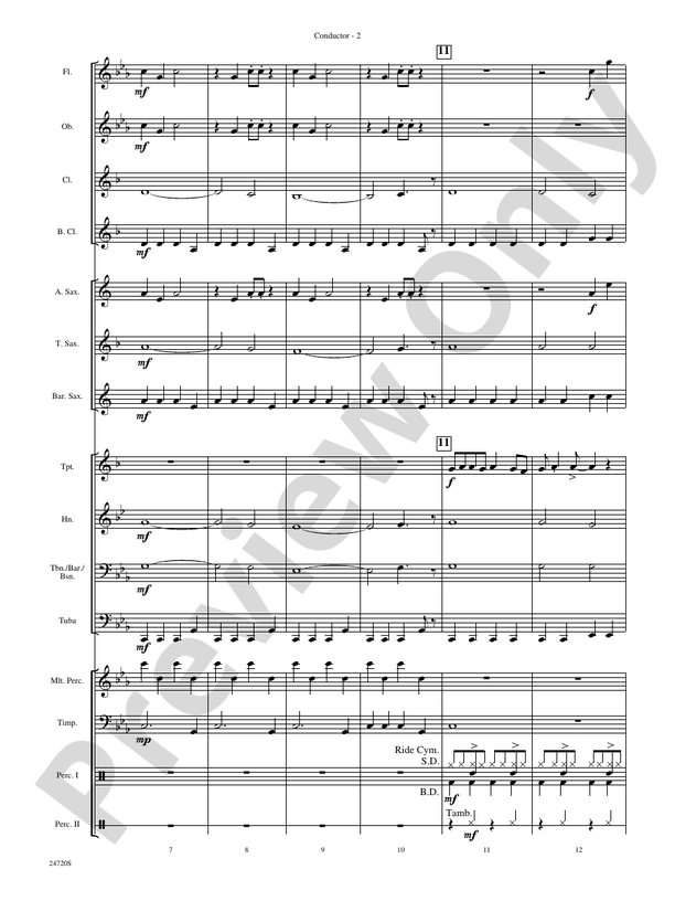 Hungarian Dance No. 5 - Concert Band Conductor Score & Parts (Digital Download)
