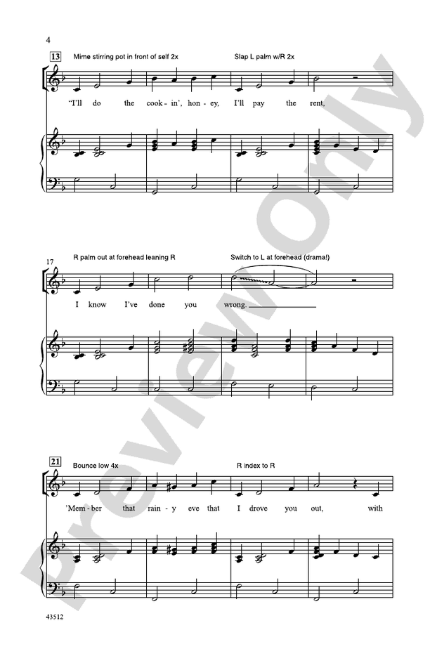 Bill Bailey – 2-Part Choral Octavo (Digital Download)
