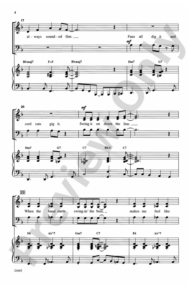 A Jazz Trio - SAB Choral Octavo (Digital Download)