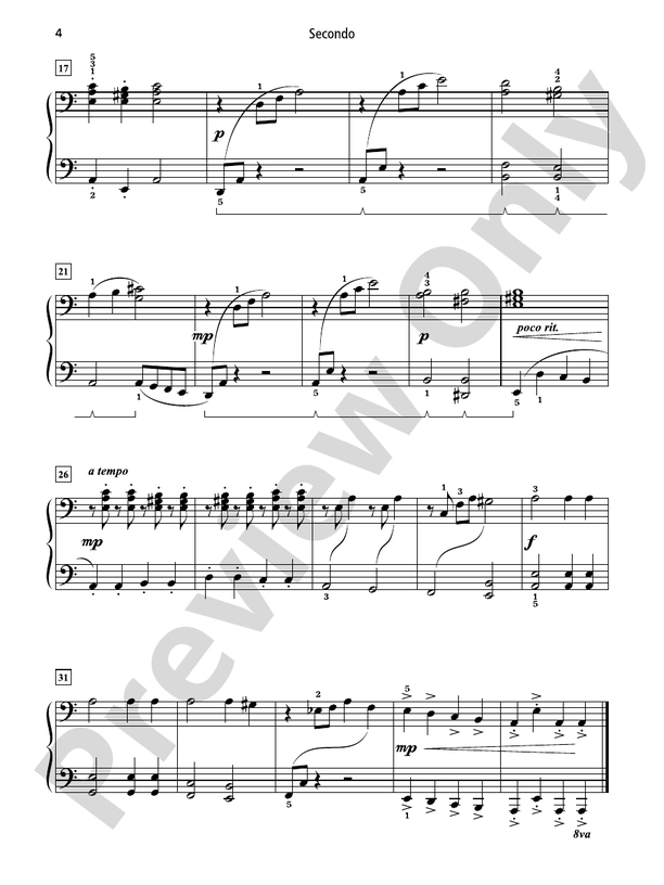 Grand Duets for Piano, Book 4: 6 Early Intermediate Pieces - 1 Piano, 4 Hands (Digital Download)