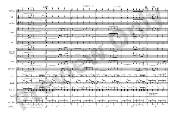 Don't Stop Believin' (Arr. Brian Scott) – Marching Band Conductor Score & Parts (Digital Download)