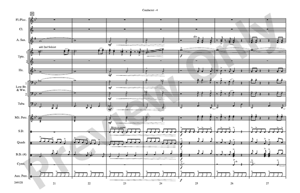 Fiesta Bahia – Marching Band Conductor Score & Parts (Digital Download)