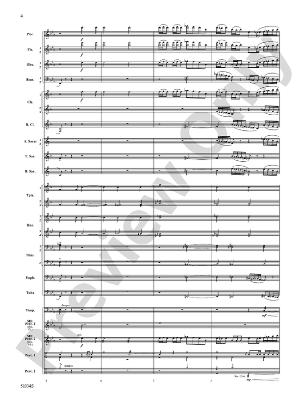 Woodlands Overture - Concert Band Conductor Score & Parts(Digital Download)