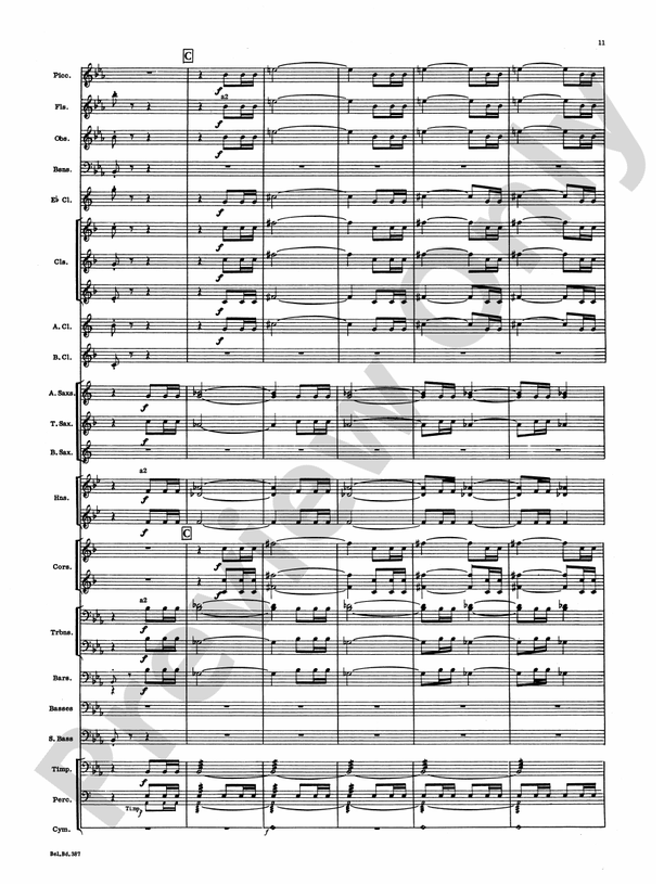 March and Procession of Bacchus (Grade 5) - Concert Band Conductor Score & Parts (Digital Download)