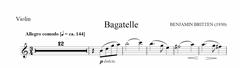 Bagatelle - Violin Part (Digital Download)