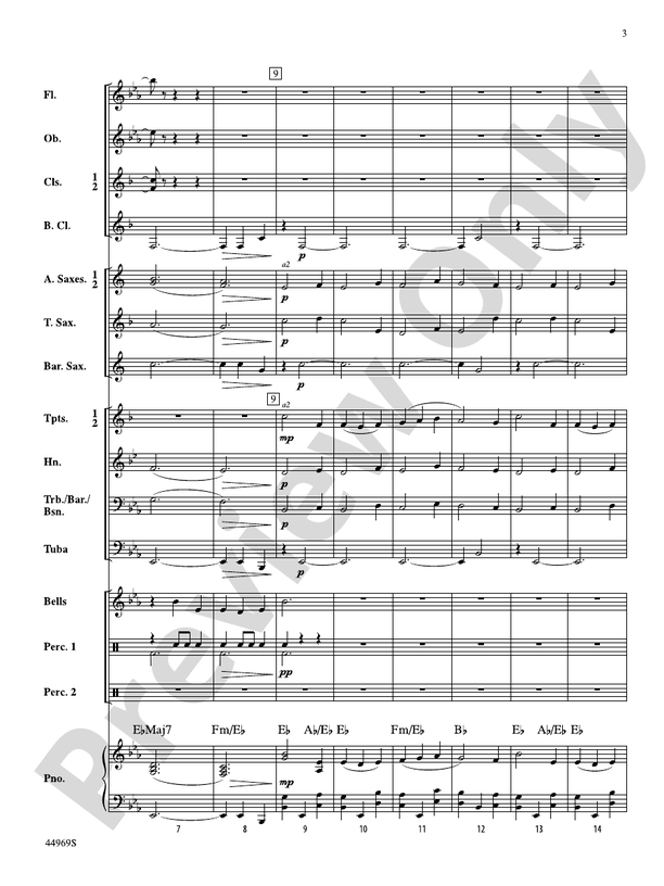 A Carol Francais - Concert Band Conductor Score & Parts (Digital Download)