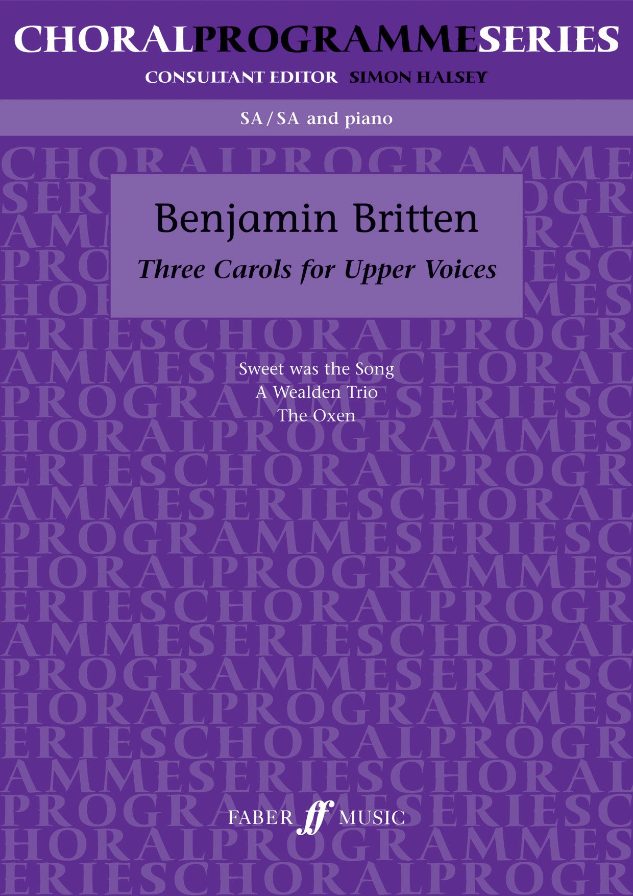 Sweet Was The Song (from Christ's Nativity) - Benjamin Britten - SA/SA/Piano  (Digital Download)