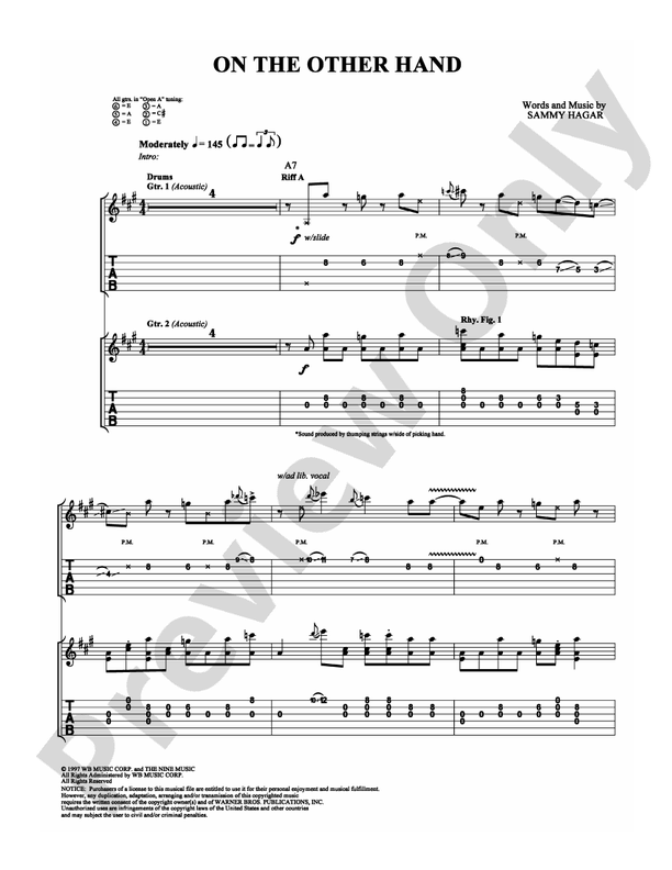 On the Other Hand - Guitar TAB (Digital Download)
