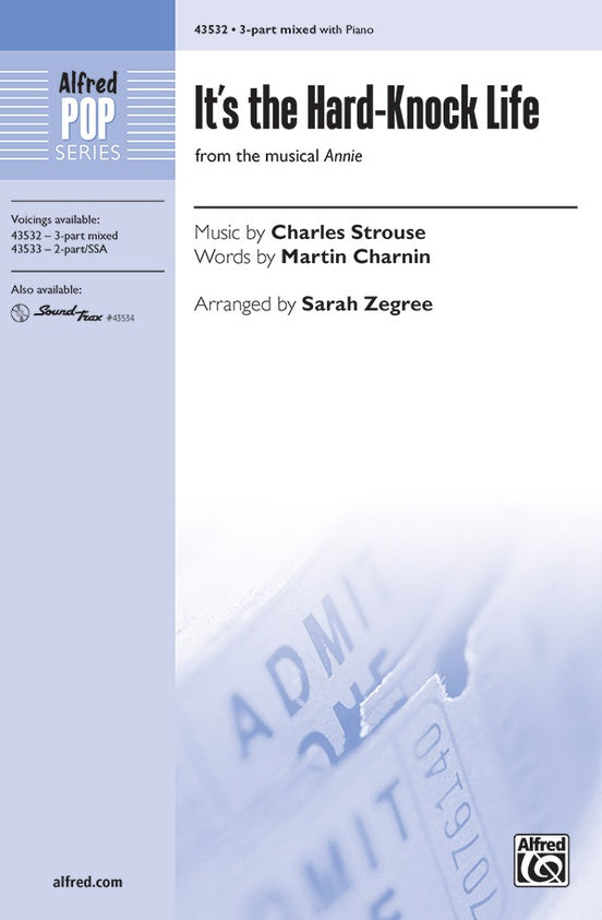 It's a Hard-Knock Life (from the musical Annie) – 3-Part Mixed Choral Octavo (Digital Download)