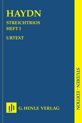 String Trios Vol. 1 - Study Score - Joseph Haydn - G. Henle Verlag Study Score Score