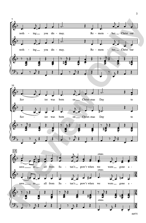 God Rest Ye Merry, Gentlemen – SSA Choral Octavo (Digital Download)