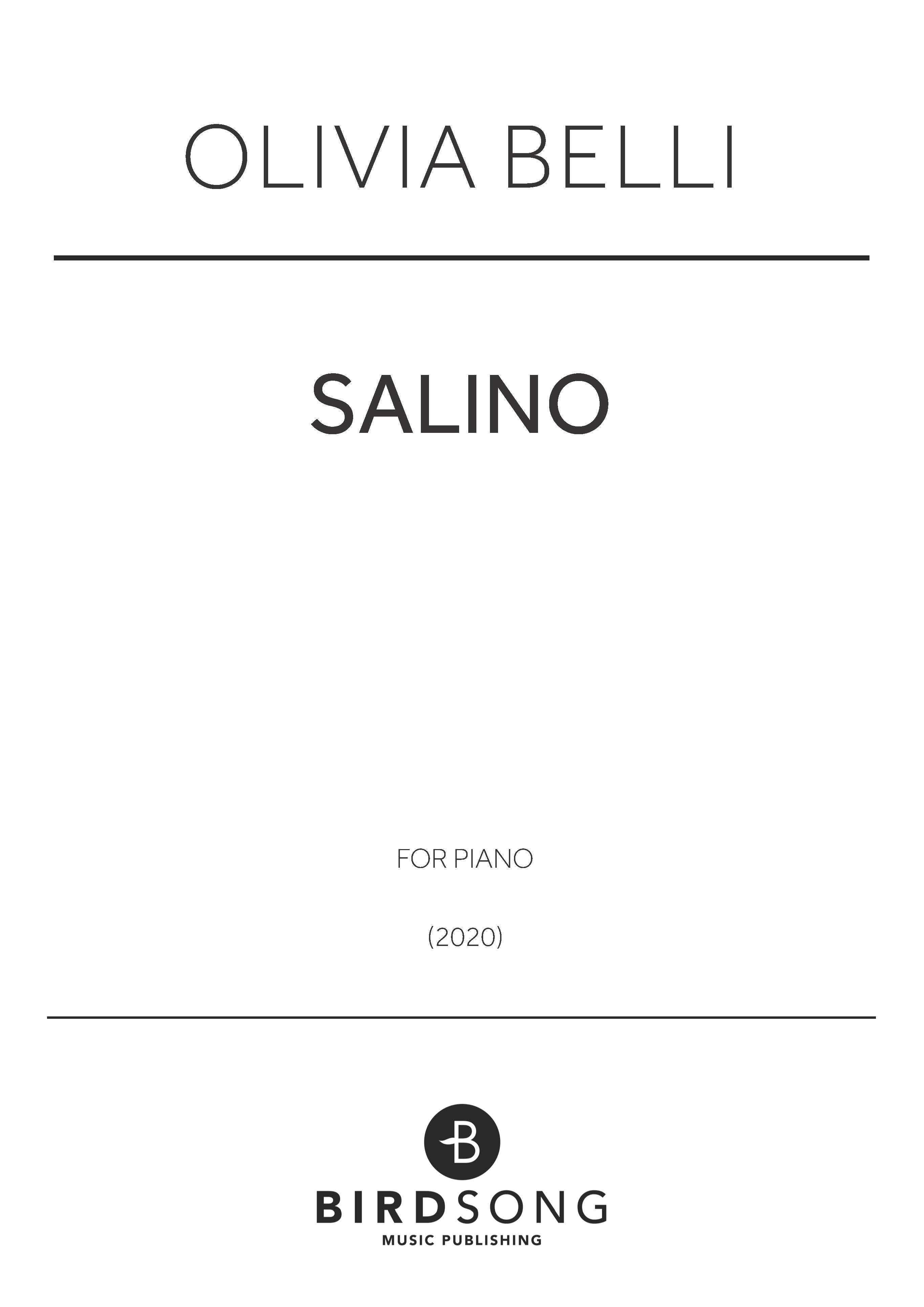 Belli - Salino - Piano Solo (Digital Download)