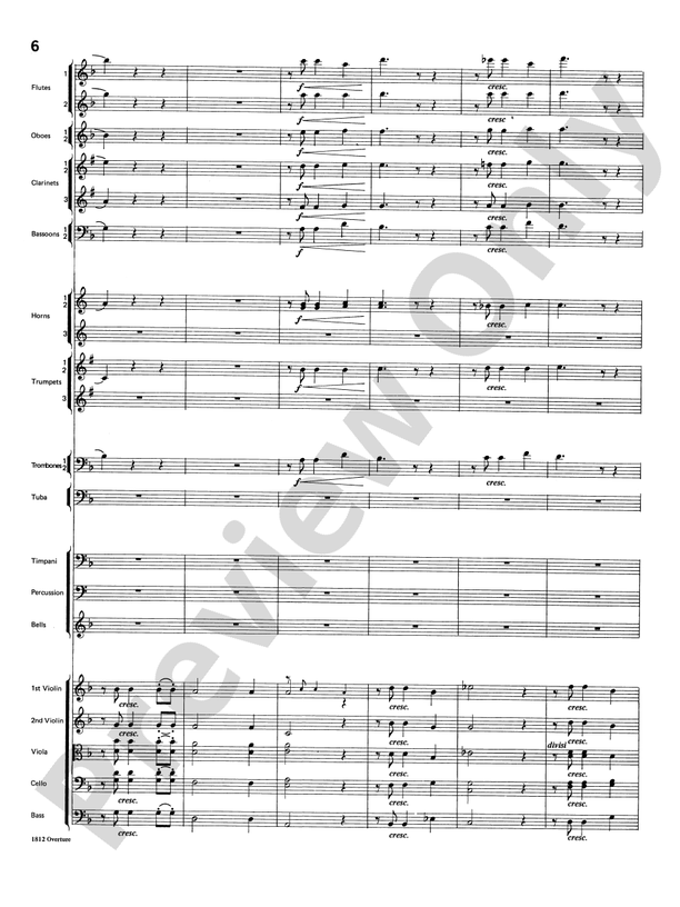 Overture 1812 – Full Orchestra Conductor Score & Parts (Digital Download)