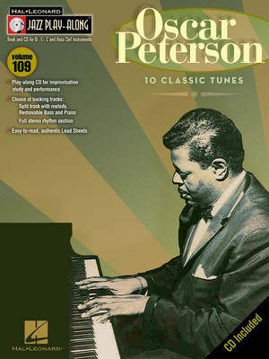 Oscar Peterson - Jazz Play-Along Volume 109 - Bb Instrument|Bass Clef Instrument|C Instrument|Eb Instrument Hal Leonard Lead Sheet /CD