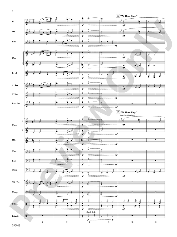 A Swingin' Holiday - Concert Band Conductor Score & Parts (Digital Download)