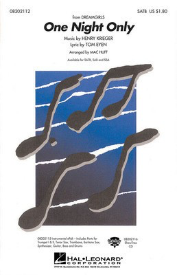 One Night Only - Henry Krieger|Tom Eyen - Mac Huff Hal Leonard ShowTrax CD CD