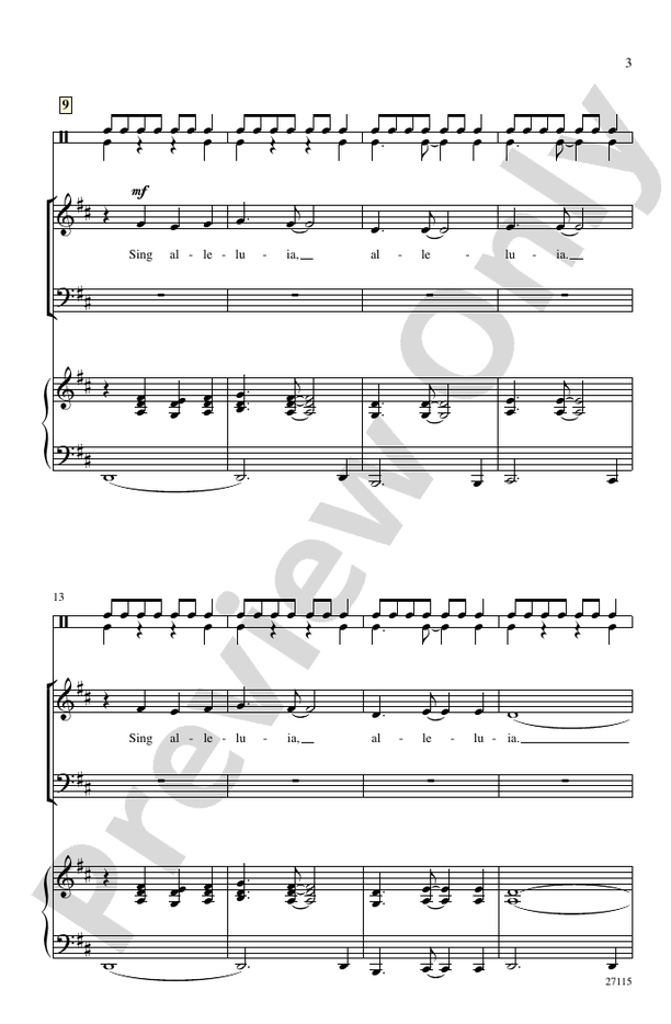 African Alleluia - SAB Choral Octavo (Digital Download)