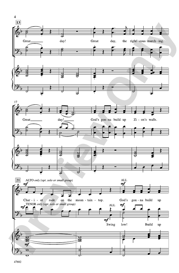 Great, Gettin' Up Day! – SATB Choral Octavo (Digital Download)