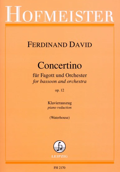 David - Concertino - Bassoon/Piano Accompaniment Hofmeister FH2170