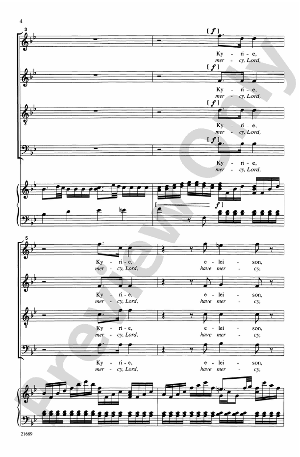 Kyrie and Gloria, from Haydn's Kleine Orgelmesse – SATB Choral Octavo (Digital Download)