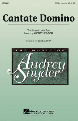 Cantate Domino - Audrey Snyder - SSAB Hal Leonard Choral Score Octavo