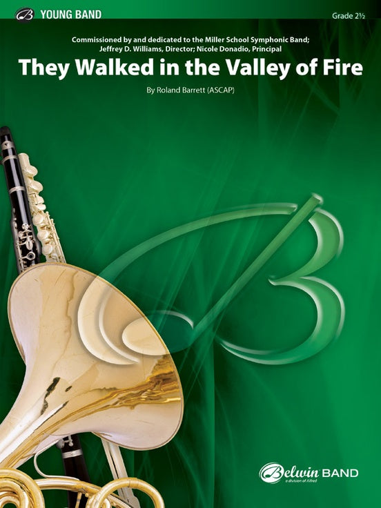 They Walked in the Valley of Fire - Concert Band Conductor Score & Parts (Digital Download)
