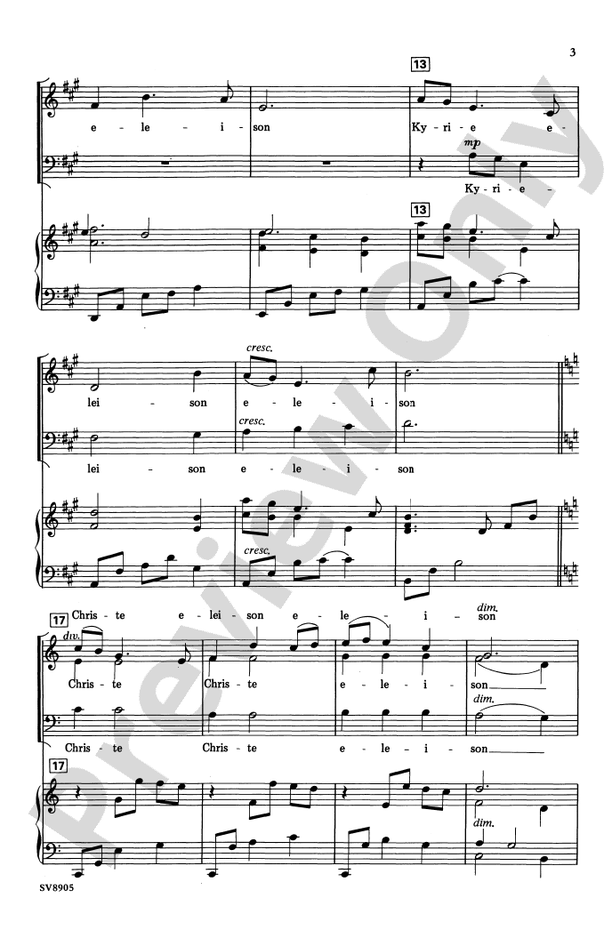 Kyrie - John Leavitt – SAB Choral Octavo (Digital Download)
