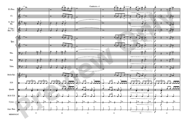 What'd I Say – Marching Band Conductor Score & Parts (Digital Download)