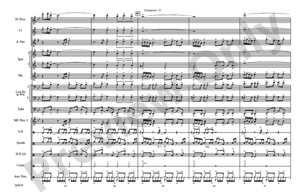 Los Conquistadores – Marching Band Conductor Score & Parts (Digital Download)