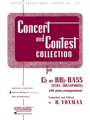 Concert & Contest Collection - Bass/Tuba/Basso Continuo/Piano Accompaniment Rubank Publications 4471820