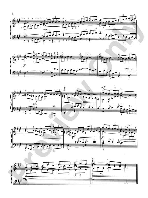 Bach - Six English Suites (Ed. Hans Bischoff) - Piano Solo (Digital Download)