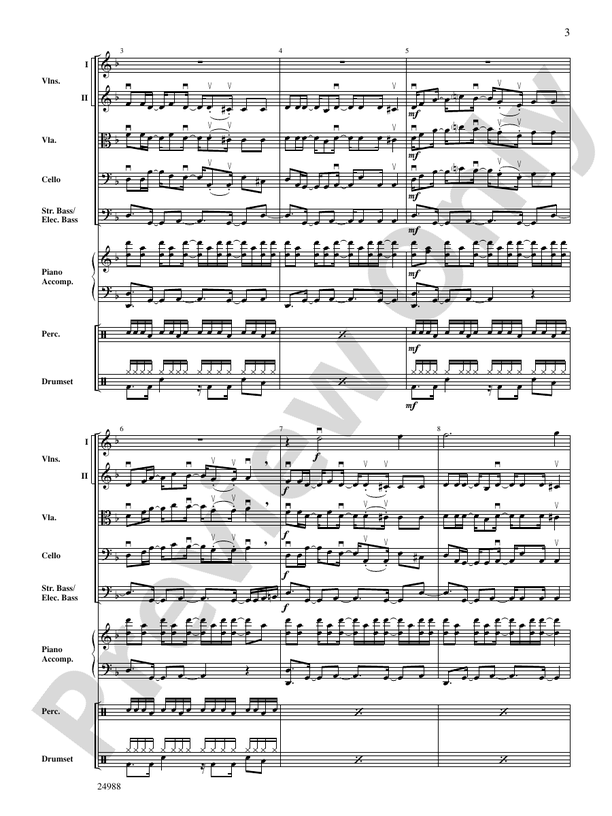 Mi Negra (My Dear) – String Orchestra Conductor Score & Parts (Digital Download)