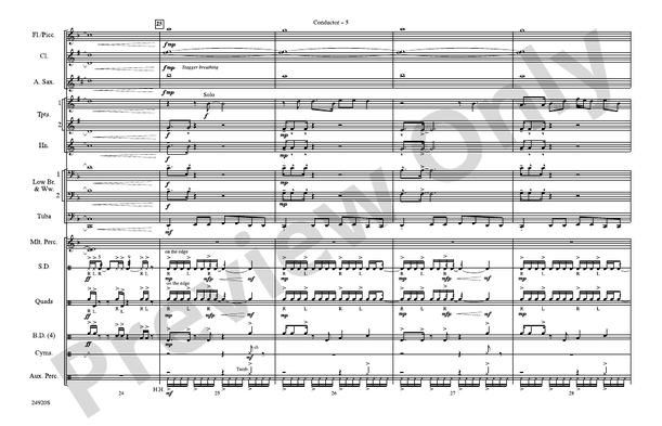 Do Ya Think I'm Sexy? – Marching Band Conductor Score & Parts (Digital Download)