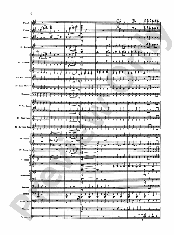 The Marriage of Figaro Overture - Concert Band Conductor Score & Parts (Digital Download)