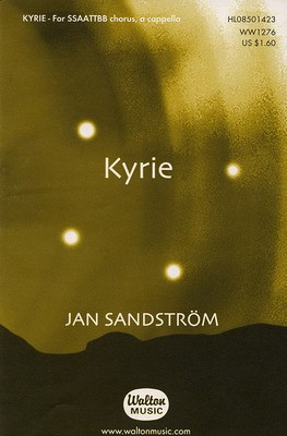 Kyrie - Jan Sandstrí_m - SSAATTBB Walton Music Choral Score Octavo