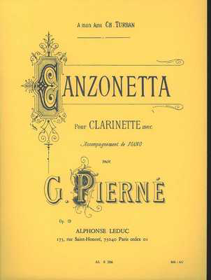Pierne - Canzonetta Op19 - Clarinet Leduc AL08206MS