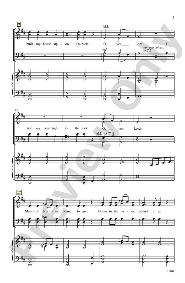 Bound to Go – SATB Choral Octavo (Digital Download)