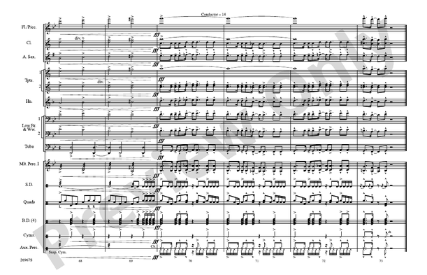 Los Conquistadores – Marching Band Conductor Score & Parts (Digital Download)